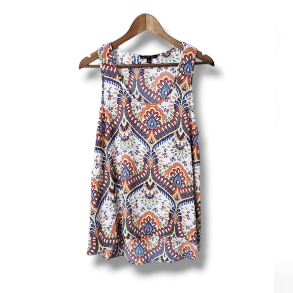 Signature Studio Tops - Multicolor Boho Style Swing Tank Top by Signature Studio | XL